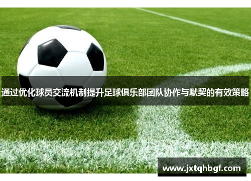 通过优化球员交流机制提升足球俱乐部团队协作与默契的有效策略